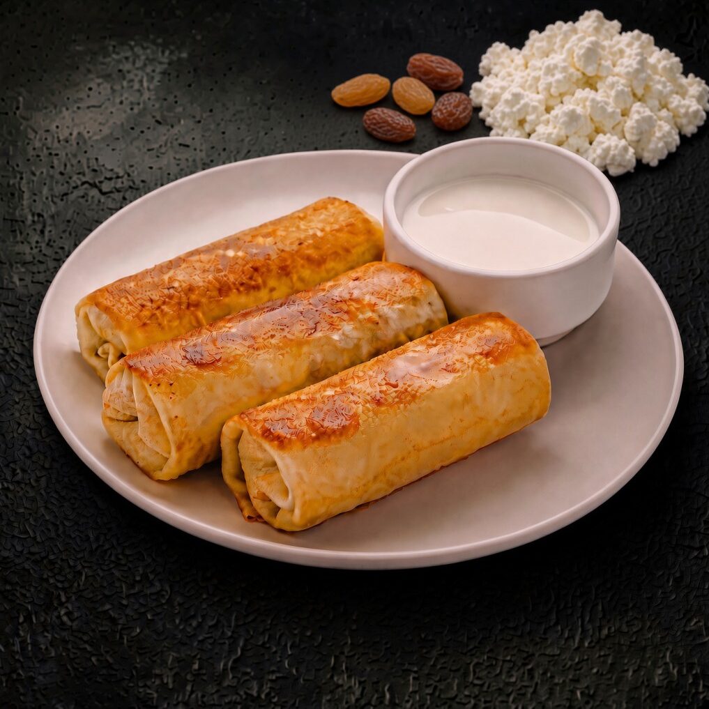 Блины с творогом и изюмом 1/300 gr